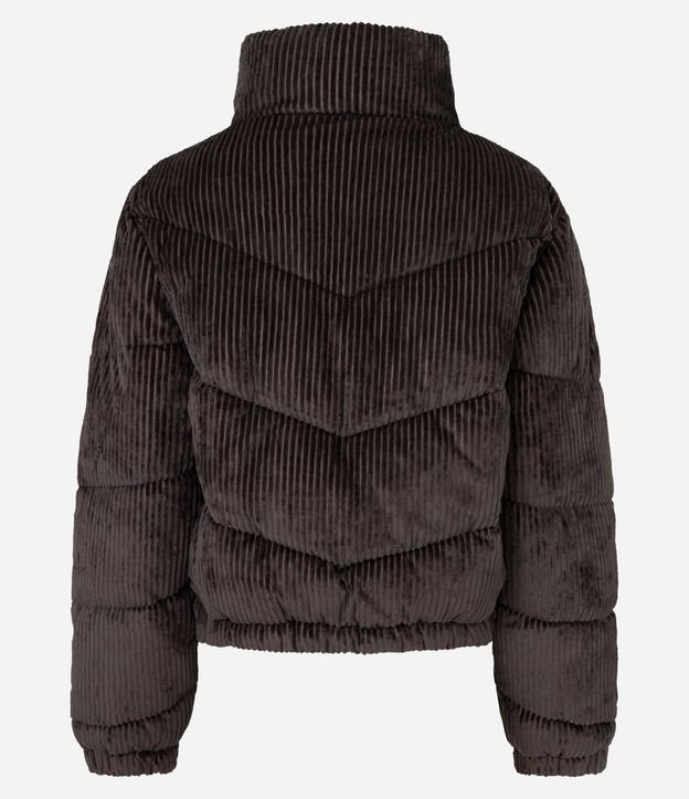 Jaqueat Puffer en Terciopelo Cotelê con Cuello Alto 7