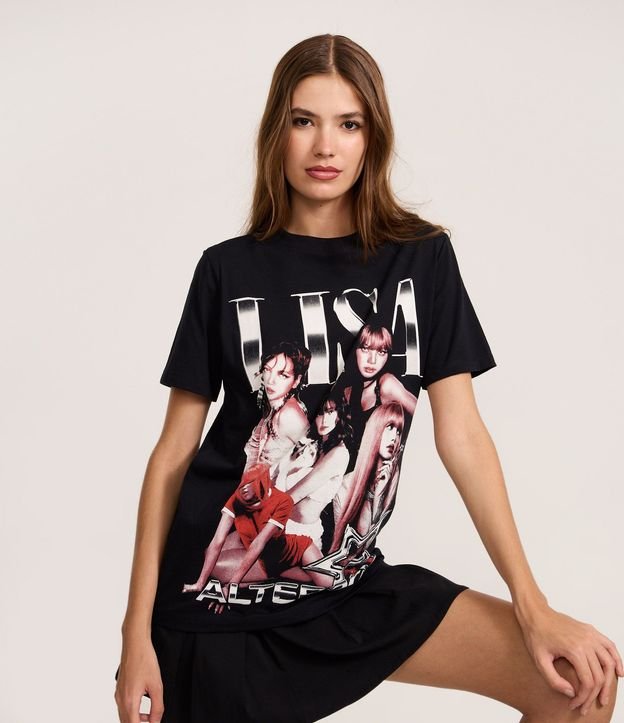 Remera T-Shirt en Algodón con Estampa Lisa Alter Ego 1