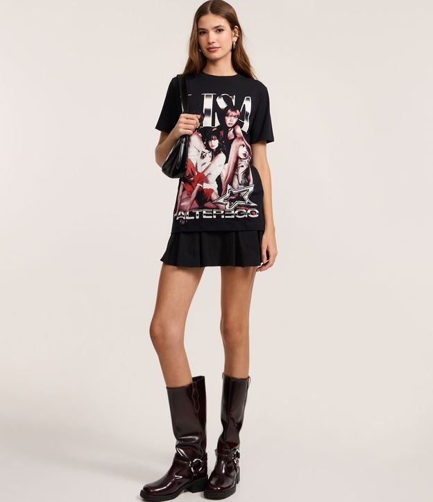 Remera T-Shirt en Algodón con Estampa Lisa Alter Ego 2
