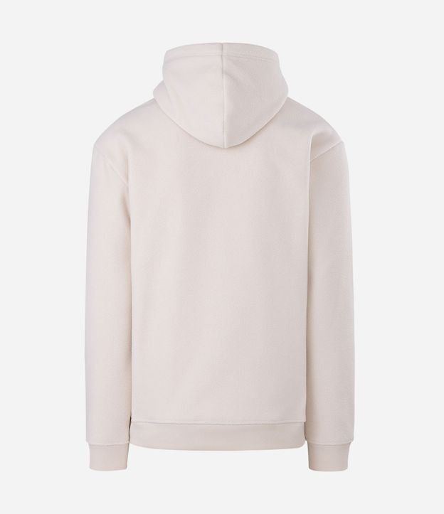 Buzo Cerrado en Fleece con Capucha y Bolsillo Canguro 5