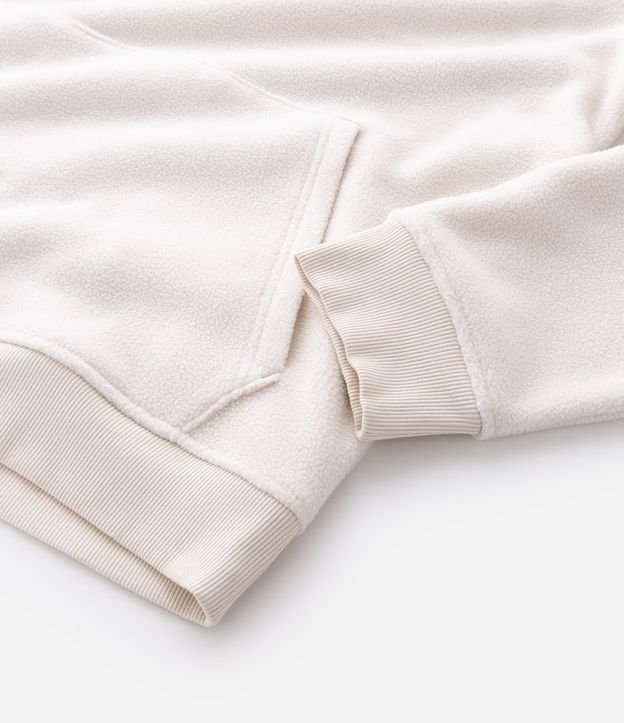 Buzo Cerrado en Fleece con Capucha y Bolsillo Canguro 7