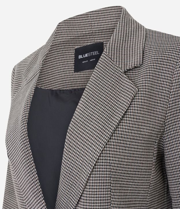 Blazer Sastre de Cuadros Regular con Botones Delanteros 6