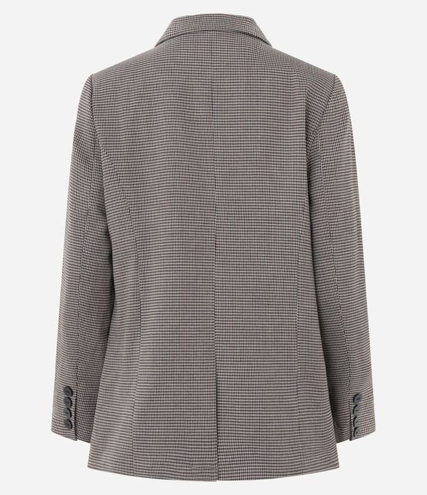 Blazer Sastre de Cuadros Regular con Botones Delanteros 7