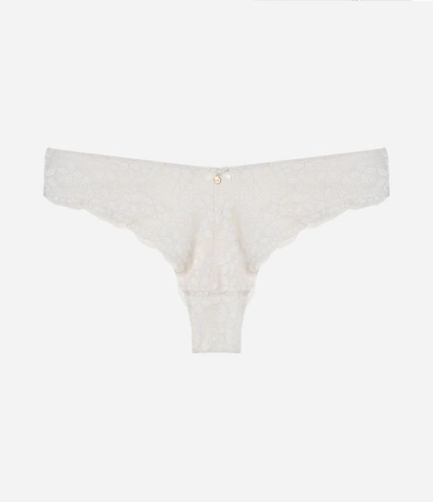 Bombacha Bikini Hilo en Encaje Floral 5