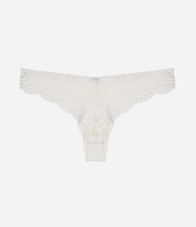 Bombacha Bikini Hilo en Encaje Floral 6