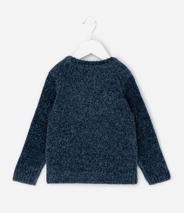 Suéter Infantil en Chenille con Oso de Carro – Talle 1 a 5/6 años 3