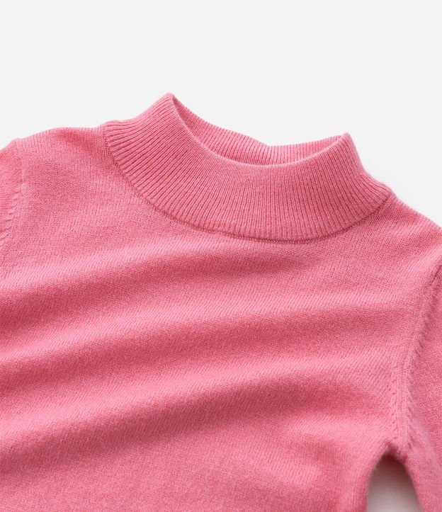 Suéter Infantil en Punto con Cuello Alto de Rib - Talle 1 a 6 años 5