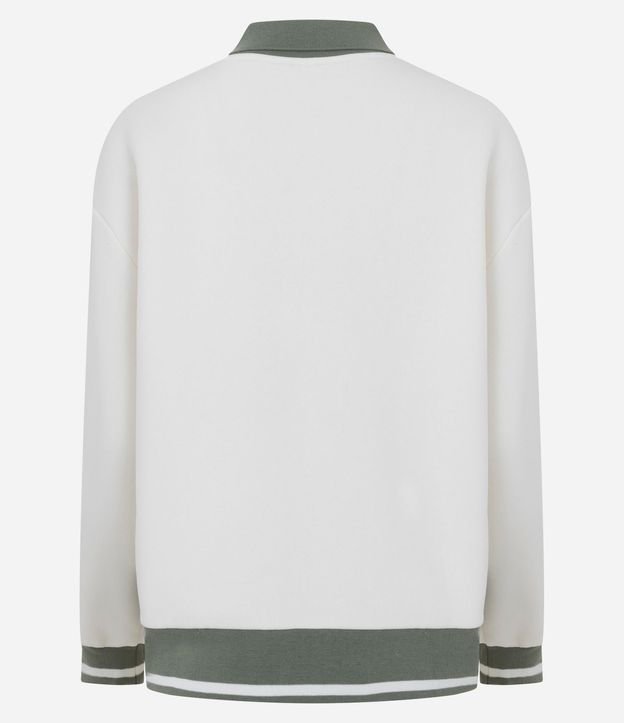 Buzo Algodón College con Lettering Savage y Cuello Polo 6