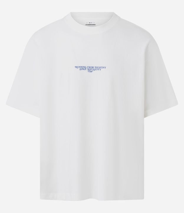 Remera Oversized en Algodón con Estampa Artsy Renacentista