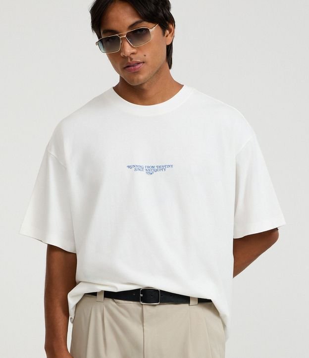 Remera Oversized en Algodón con Estampa Artsy Renacentista 2