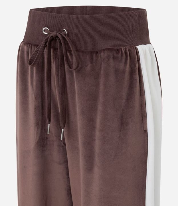Pantalón Wide Leg en con Lazo en la Cintura y Raya Lateral 6