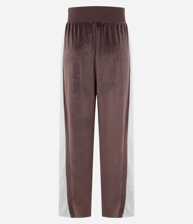 Pantalón Wide Leg en con Lazo en la Cintura y Raya Lateral 7