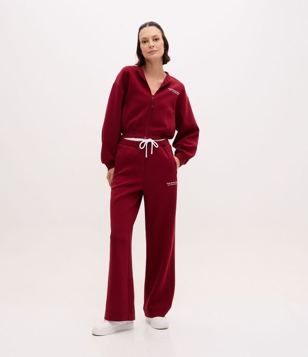 Campera Bomber Deportiva en Microfibra con Lettering Bordado 2