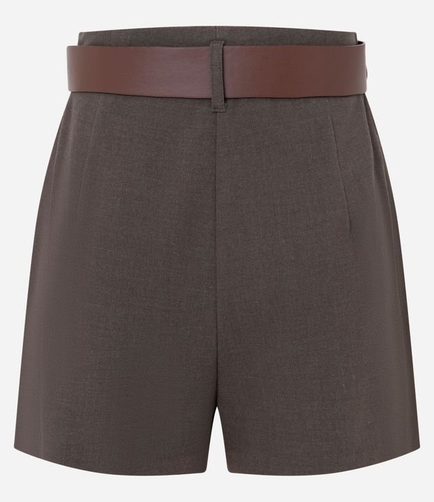 Short Alfaiatado en Tweed con Cinturón 7