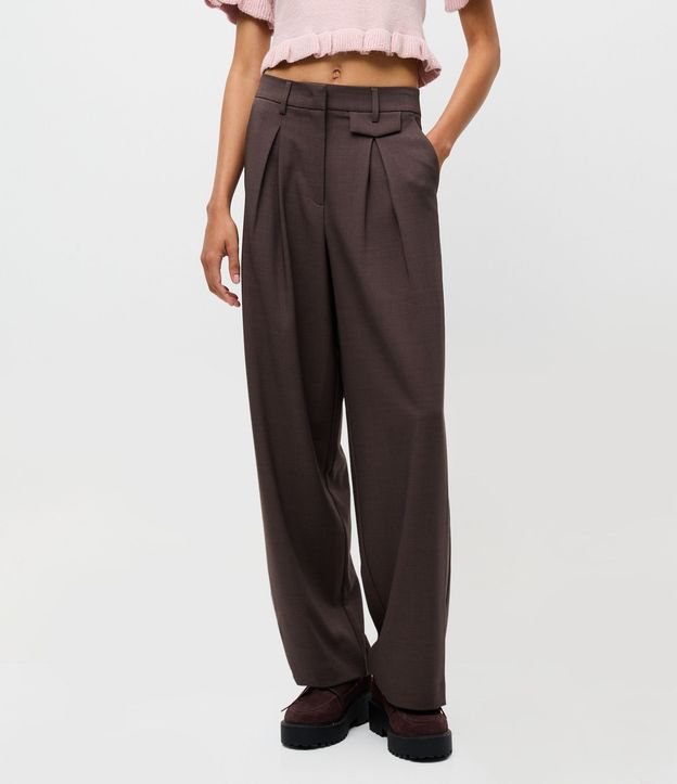 Pantalón Recto Sastre con Bolsillos Delanteros 3