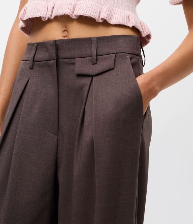 Pantalón Recto Sastre con Bolsillos Delanteros 4