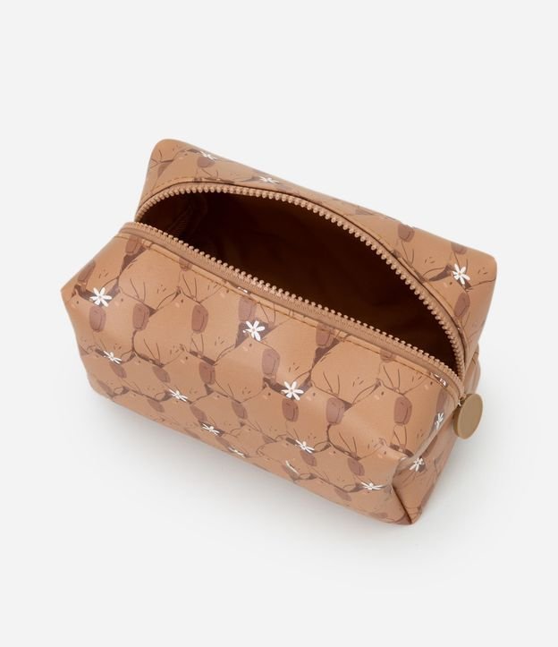 Neceser Rectangular en PU con Estampa de Carpinchos 5