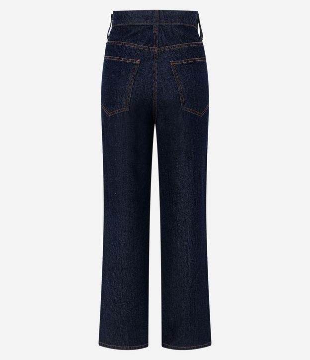 Pantalón Recto Comfort en Jeans con Costura Aparente 7