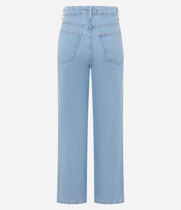 Pantalón Recto Comfort en Jeans con Costura Aparente 6
