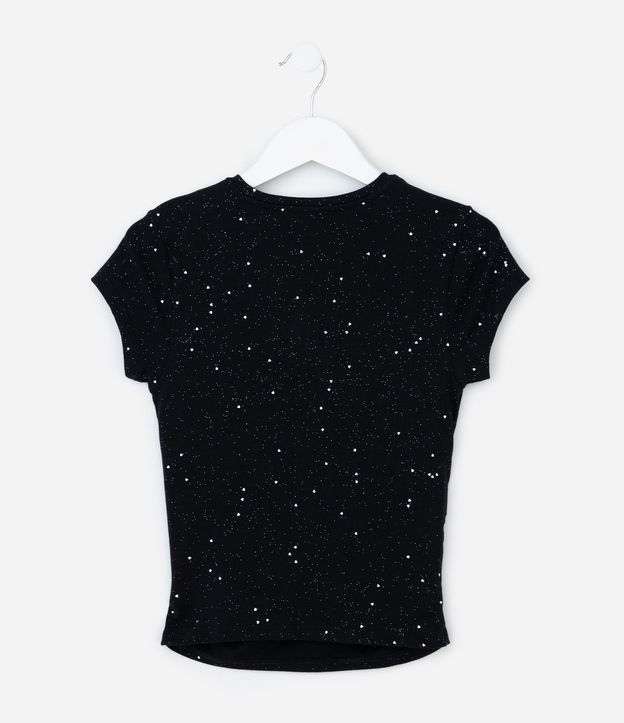 Blusa Infantil con Fruncido Lateral y Brillos - Talle 5 a 14 años 3