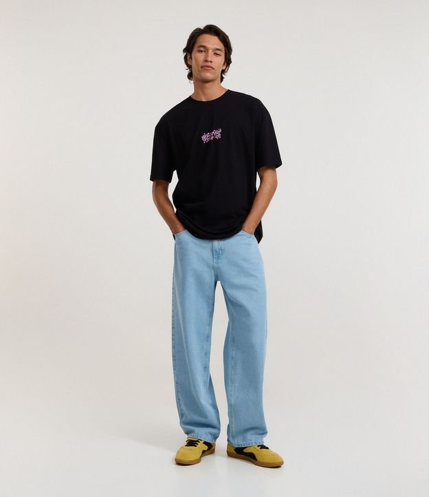 Remera Relaxed en Algodón con Estampado Íconos de Hongos 3
