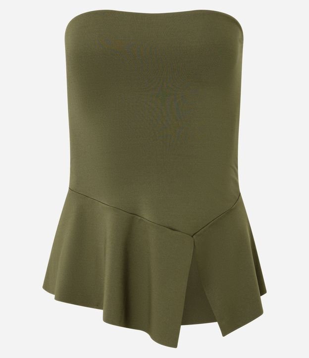 Blusa Sin Manga con Escote Corazón y Volados