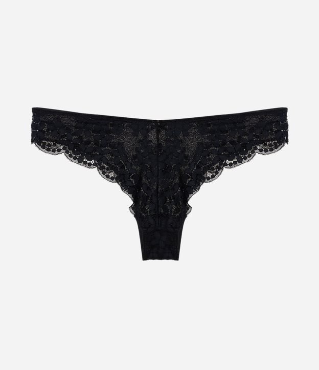 Bombacha Bikini Hilo en Encaje Floral 2
