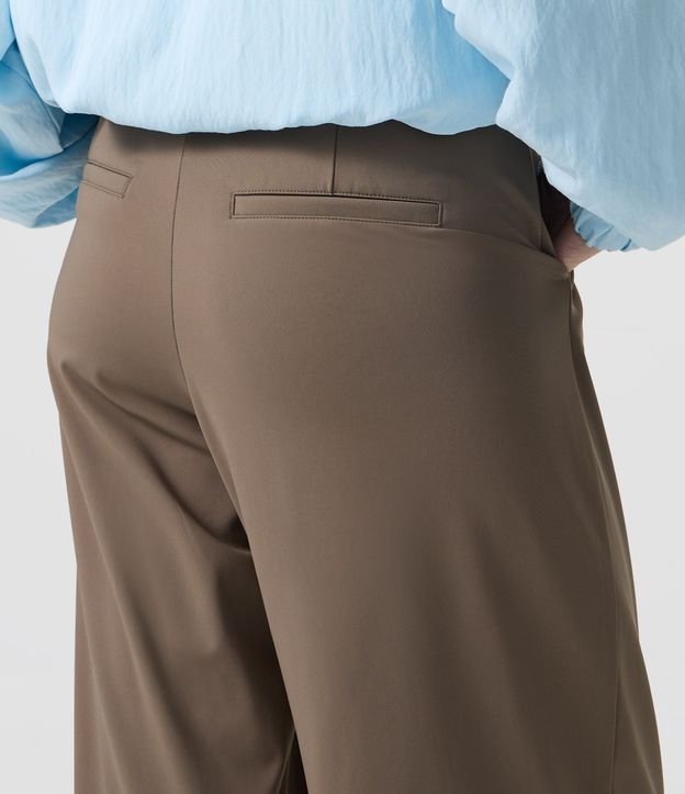Pantalón Sastre en Microfibra con Pliegues Delanteros 4