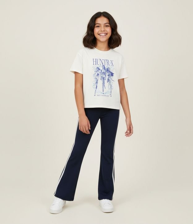 Remera Infantil Oversized con Estampa K Pop Demon Hunters - Talle 5 a 14 años