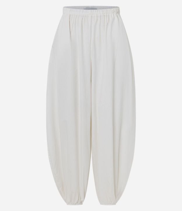 Pantalón Balloon en Tricolina con Cintura Elástica y Tobillo 5