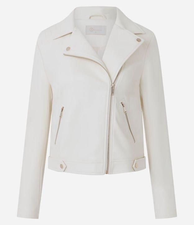 Campera Biker en PU con Punto Roma en la Manga 1