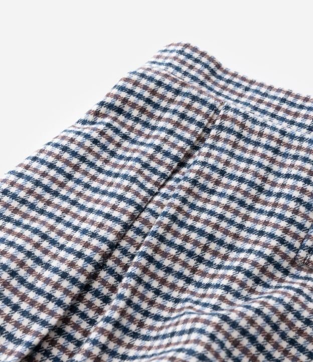 Short Pollera Infantil en Franela con Estampa de Cuadros – Talle 1 a 6 años 6