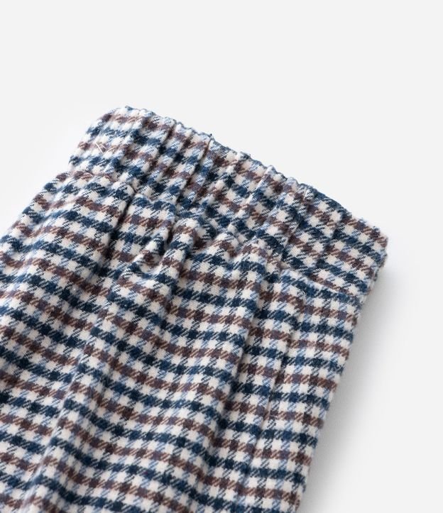 Short Pollera Infantil en Franela con Estampa de Cuadros – Talle 1 a 6 años 7