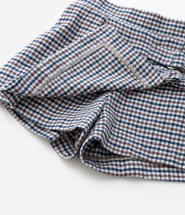 Short Pollera Infantil en Franela con Estampa de Cuadros – Talle 1 a 6 años 8