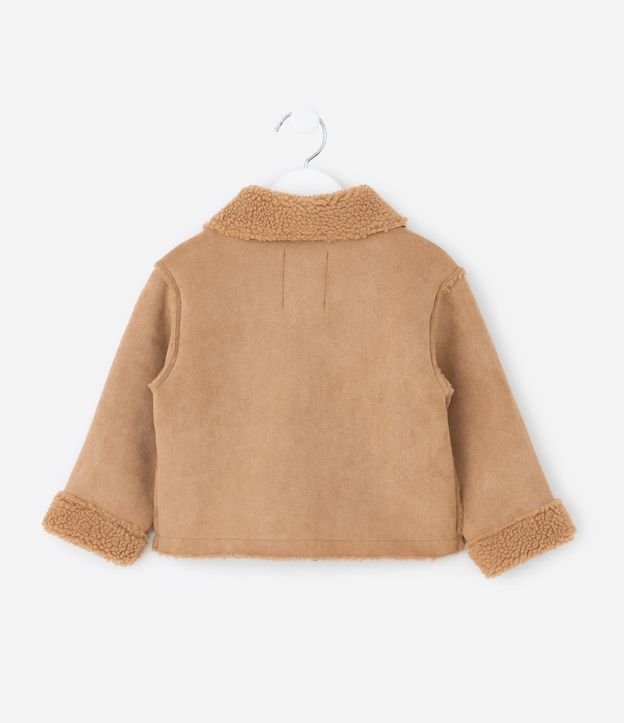 Campera Infantil en Gamuza con Pelos Interno – Talle 1 a 5/6 años 3