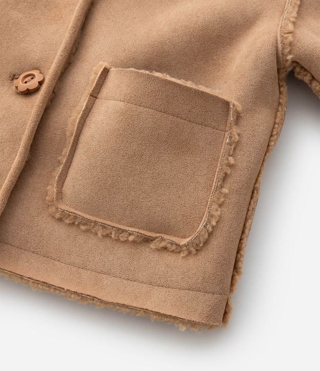 Campera Infantil en Gamuza con Pelos Interno – Talle 1 a 5/6 años 5