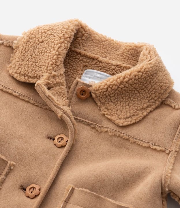 Campera Infantil en Gamuza con Pelos Interno – Talle 1 a 5/6 años 8