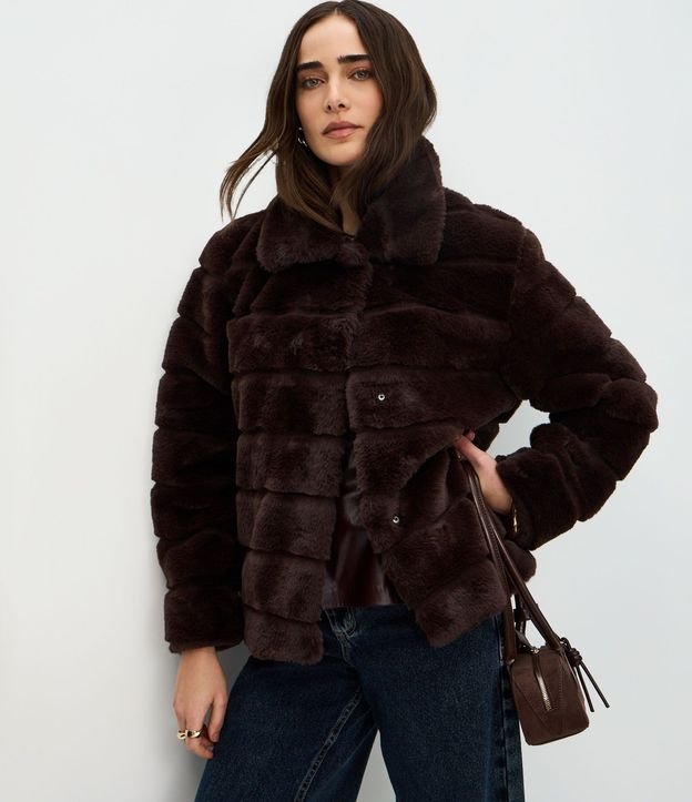 Campera Puffer en Pelo Artificial 2