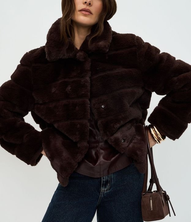Campera Puffer en Pelo Artificial 6