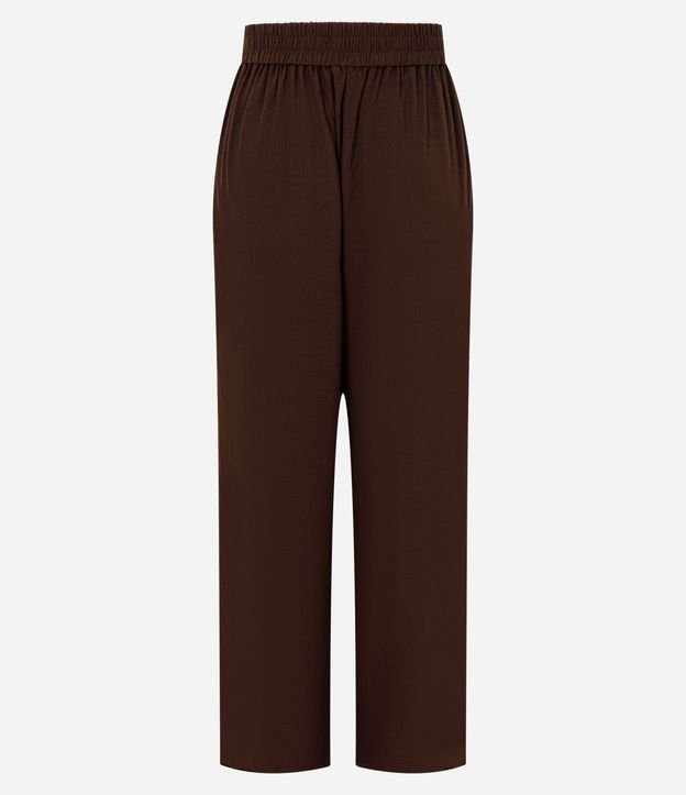 Pantalón Recto en Viscolino con Lazo Delantero 9