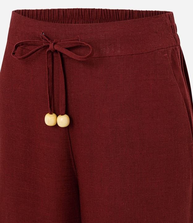 Pantalón Recto en Viscolino con Lazo Delantero 7