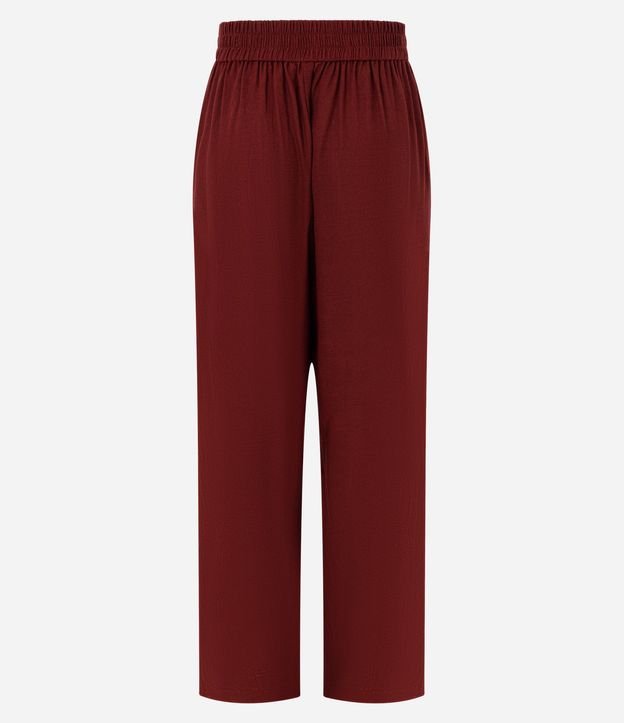Pantalón Recto en Viscolino con Lazo Delantero 8