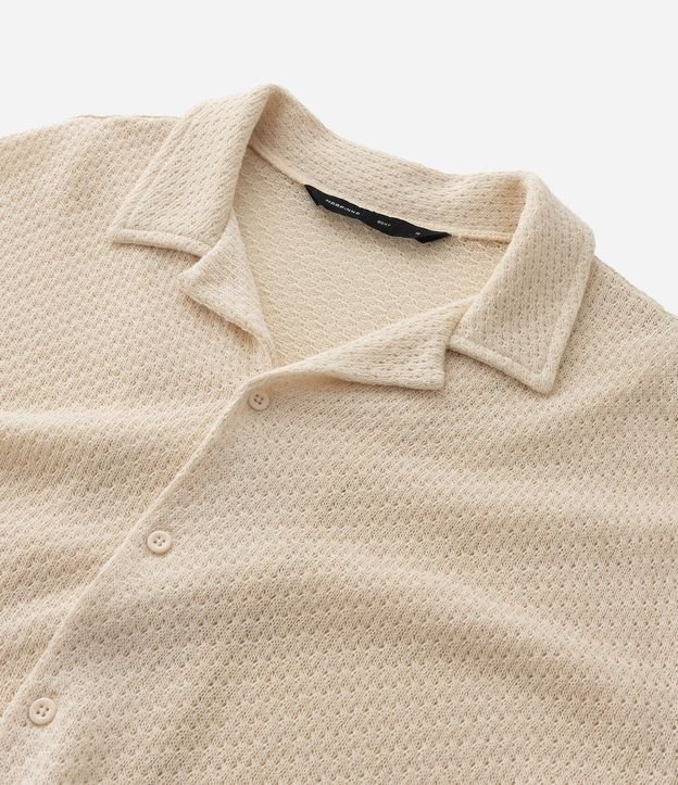 Camisa Boxy en Algodón con Efecto Punto 5