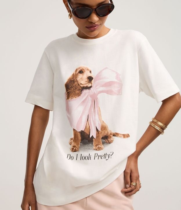 Remera en Algodón con Estampa de Perro de Lazo 4
