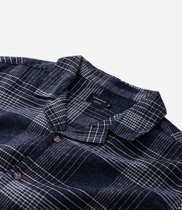 Camisa Regular en Franela con Estampado de Cuadros 8