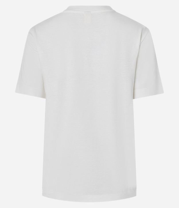 Remera Slim en Algodón con Estampa Floral en Flores Punteadas 9
