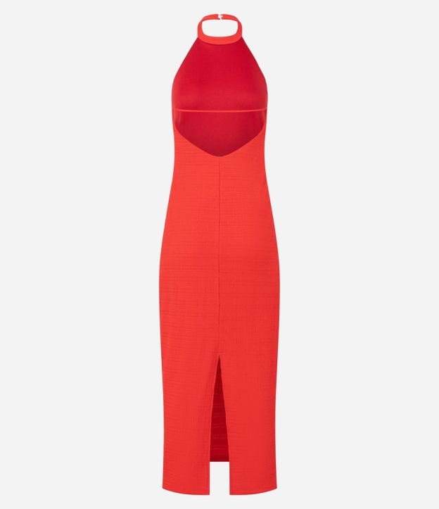 Vestido Long Midi con Frente Única y Escote en V en la Espalda 9