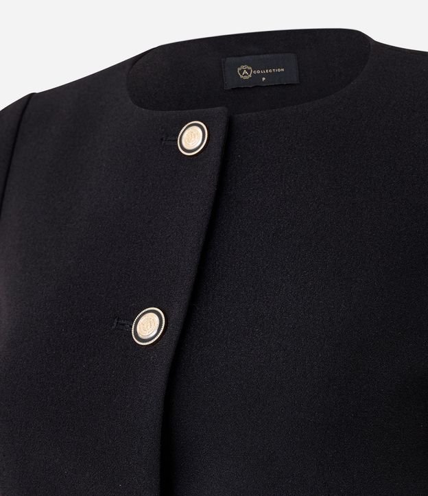 Campera Ligera Tipo Chaquetilla en Crepé con Botones. 2