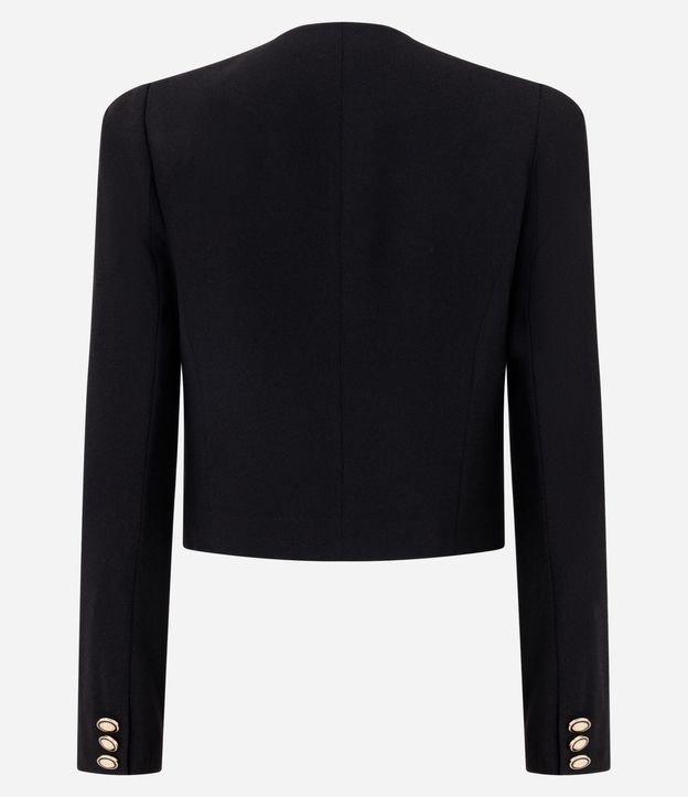 Campera Ligera Tipo Chaquetilla en Crepé con Botones. 3