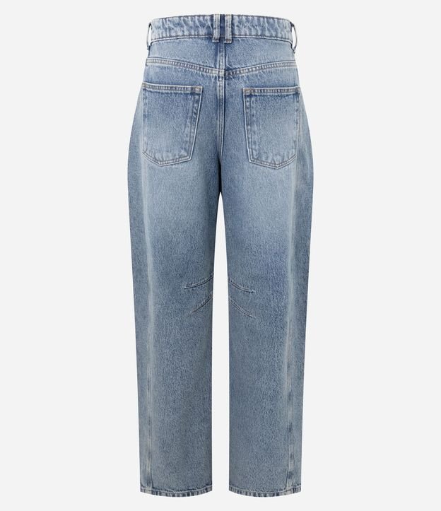 Pantalón Baggy en Jeans con Recortes y Pences 2